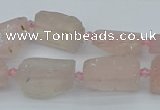 CNG5551 15.5 inches 10*15mm - 15*20mm nuggets rose quartz beads
