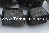 CNG5555 15.5 inches 18*20mm - 20*28mm nuggets black tourmaline beads