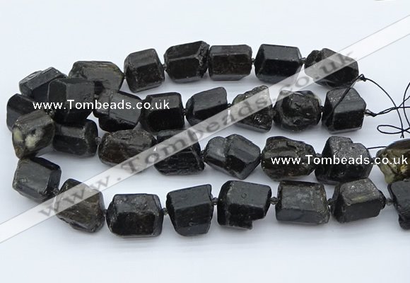 CNG5555 15.5 inches 18*20mm - 20*28mm nuggets black tourmaline beads