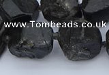 CNG5556 15.5 inches 15*20mm - 18*22mm nuggets black tourmaline beads