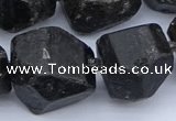 CNG5557 15.5 inches 18*22mm - 22*25mm nuggets black tourmaline beads