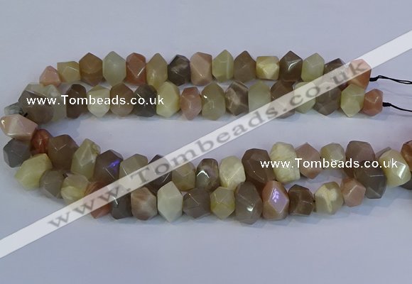 CNG5581 15.5 inches 10*14mm - 13*18mm faceted nuggets moonstone beads