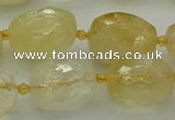 CNG5606 15.5 inches 12*16mm - 15*22mm faceted nuggets citrine beads