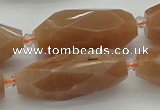 CNG5612 15.5 inches 15*35mm - 18*40mm faceted rice moonstone beads