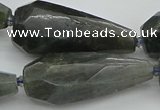 CNG5644 15.5 inches 15*35mm - 18*45mm faceted teardrop labradorite beads
