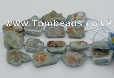 CNG5674 15.5 inches 30*40mm - 35*45mm freeform aquamarine beads