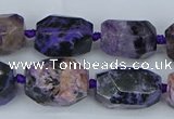 CNG5685 15.5 inche 12*16mm - 15*20mm faceted nuggets charoite beads