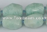 CNG5693 15.5 inches 12*16mm - 15*25mm faceted nuggets amazonite beads