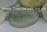 CNG5704 15.5 inches 22*30mm - 28*35mm freeform aquamarine beads