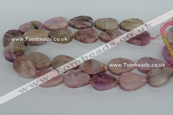 CNG5706 15.5 inches 22*30mm - 28*35mm freeform kunzite beads