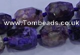 CNG5710 15.5 inches 12*16mm - 13*18mm faceted nuggets charoite beads