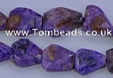 CNG5712 15.5 inches 12*16mm - 15*20mm faceted freeform charoite beads