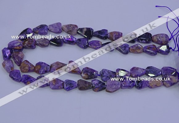 CNG5712 15.5 inches 12*16mm - 15*20mm faceted freeform charoite beads