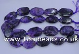 CNG5715 15.5 inches 25*35mm - 30*40mm faceted freeform charoite beads