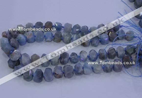 CNG5718 15.5 inches 10*14mm - 13*18mm faceted nuggets aquamarine beads