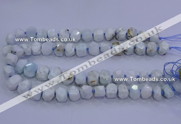 CNG5720 15.5 inches 10*14mm - 13*18mm faceted nuggets larimar beads