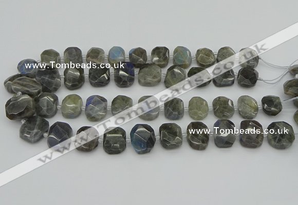 CNG5722 15.5 inches 12*16mm - 15*20mm faceted freeform labradorite beads