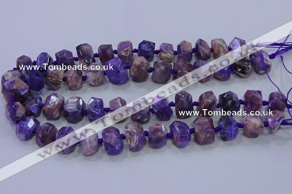 CNG5730 12*16mm - 13*18mm faceted nuggets charoite beads