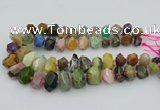 CNG5738 12*16mm - 15*20mm faceted nuggets mixed gemstone beads