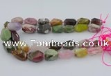 CNG5739 12*16mm - 15*25mm faceted nuggets mixed gemstone beads