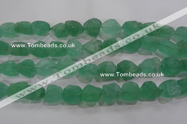 CNG575 15.5 inches 16*18mm nuggets green fluorite gemstone beads