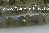 CNG5751 15.5 inches 5*7mm faceted nuggets labradorite beads