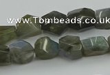 CNG5753 15.5 inches 10*12mm - 12*16mm faceted nuggets labradorite beads