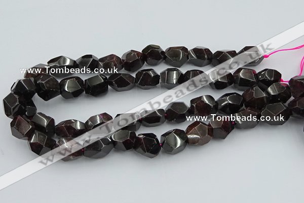 CNG5756 15.5 inches 13*18mm - 15*20mm faceted nuggets garnet beads