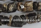 CNG577 5*10mm – 11*15mm nuggets black tourmaline gemstone beads