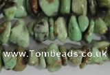 CNG578 15.5 inches 4*10mm nuggets african turquoise chips beads