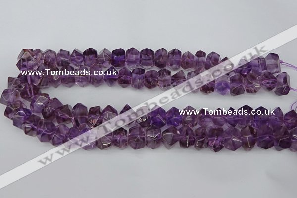 CNG5780 10*14mm - 12*16mm faceted nuggets amethyst beads