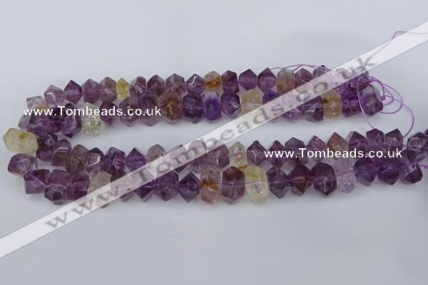 CNG5781 10*14mm - 12*16mm faceted nuggets amethyst beads