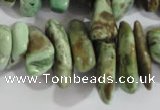 CNG579 15.5 inches 8*20mm nuggets african turquoise chips beads