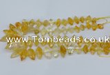 CNG5825 15.5 inches 8*18mm - 13*30mm freeform citrine beads