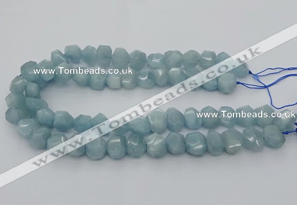 CNG5830 15.5 inches 12*16mm - 13*18mm faceted nuggets aquamarine beads