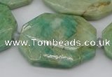 CNG5839 15.5 inches 20*30mm - 35*45mm faceted freeform amazonite beads