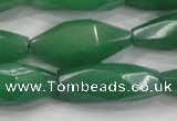 CNG584 15.5 inches 14*33mm faceted nuggets green aventurine beads