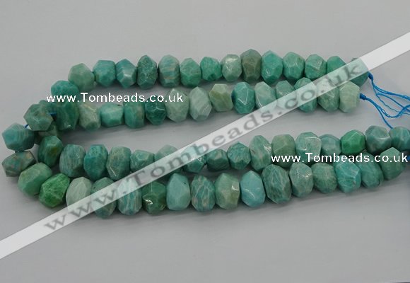 CNG5840 15.5 inches 12*16mm - 13*18mm faceted nuggets amazonite beads