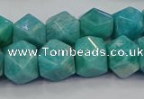 CNG5841 15.5 inches 10*12mm - 12*14mm faceted nuggets amazonite beads