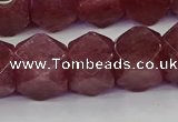 CNG5848 15.5 inches 14*15mm faceted nuggets strawberry quartz beads