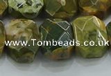 CNG5876 15.5 inches 8*12mm - 12*16mm faceted freeform rhyolite beads