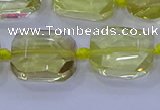 CNG5881 15.5 inches 10*14mm - 12*16mm faceted freeform lemon quartz beads