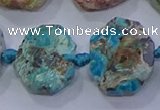 CNG5895 15.5 inches 10*14mm - 12*16mm faceted freeform chrysocolla beads