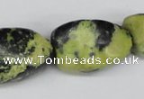 CNG59 15.5 inches 10*16mm - 20*35mm nuggets yellow pine turquoise beads