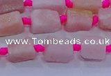 CNG5913 15.5 inches 4*6mm - 6*10mm nuggets rough pink opal beads