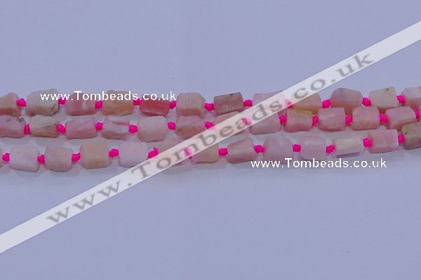 CNG5913 15.5 inches 4*6mm - 6*10mm nuggets rough pink opal beads