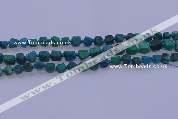 CNG5917 15.5 inches 4*6mm - 6*10mm nuggets rough chrysocolla beads