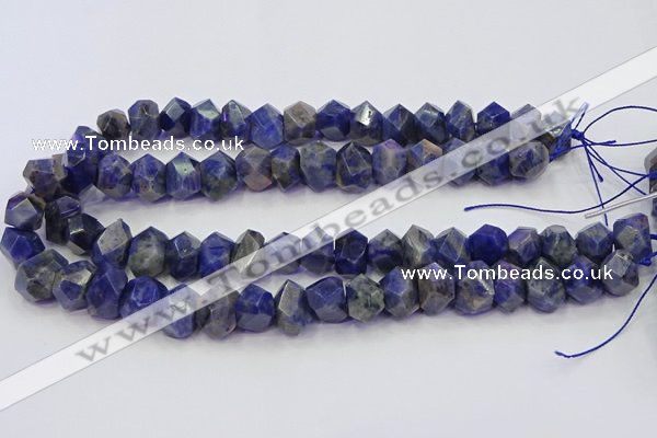 CNG5928 15.5 inches 10*14mm - 13*18mm faceted nuggets sodalite beads