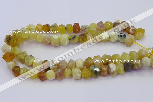 CNG5929 15.5 inches 10*14mm - 13*18mm faceted nuggets yellow opal beads