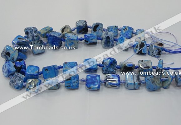 CNG6005 15.5 inches 12*16mm - 15*18mm nuggets agate beads